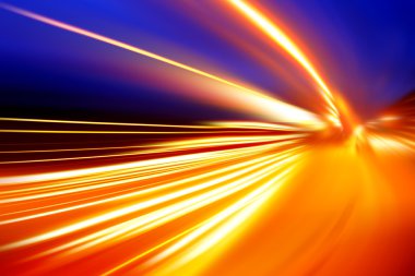 Gece yolunda hız hareketi