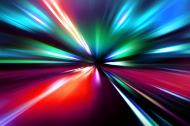 Gece yolunda hız hareketi