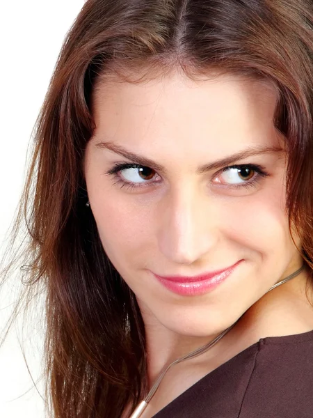 Retrato de una joven sonriente — Foto de Stock