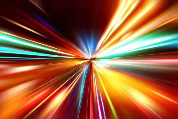 Gece yolunda soyut ivme hareketi