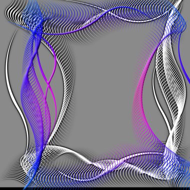 dalgalı desenleri siluet tasarlamak çerçeve