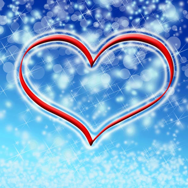 Winter heart valentine — Stock Photo, Image