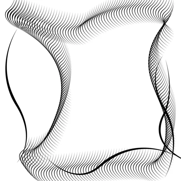 波状パターンの抽象的なシルエット — ストック写真