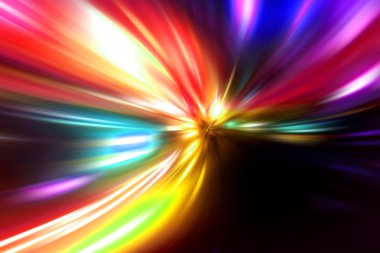 Gece yolunda hız hareketi