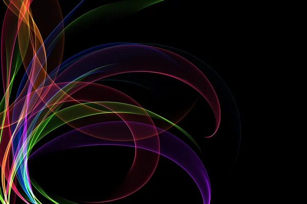 抽象的なリボン波 — ストック写真