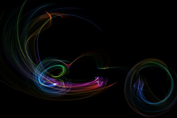 Abstrakti värikkäitä aaltoja — kuvapankkivalokuva