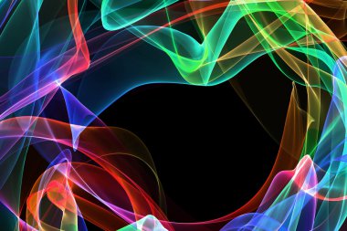 soyut şerit dalgalar