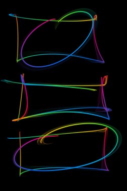 soyut renkli çerçeveler