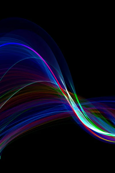 Abstract ribbon waves — Stock Photo, Image