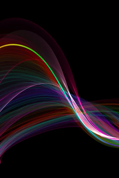 Abstract ribbon waves — Stock Photo, Image