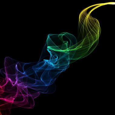 soyut duman dalgalar