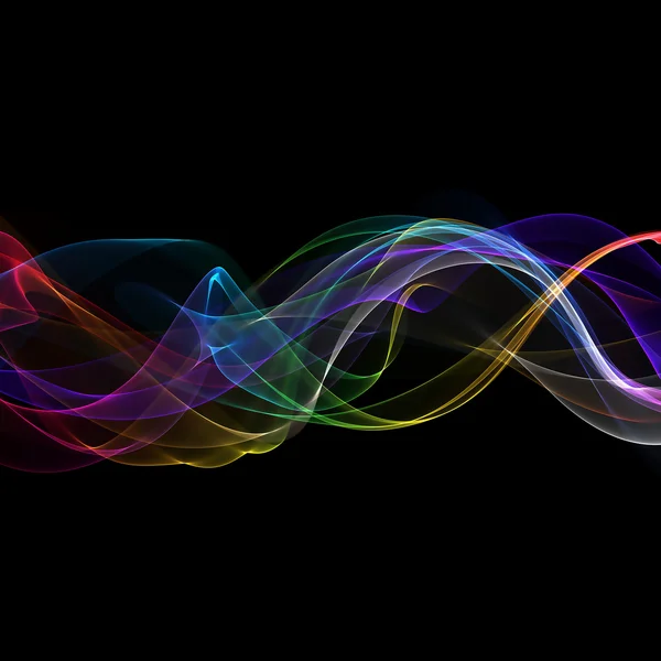 Abstract ribbon waves — Stock Photo, Image