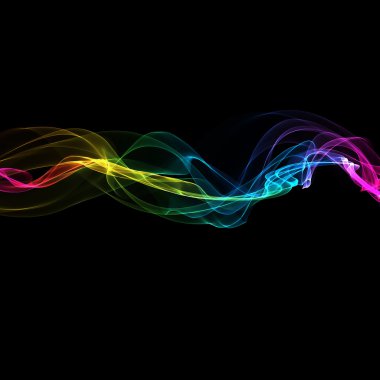 soyut şerit dalgalar