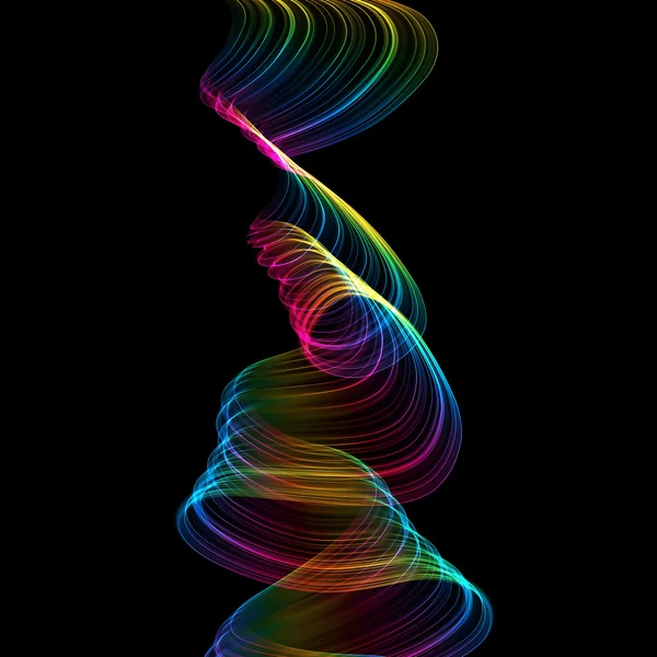 Abstract twisted waves — Stockfoto