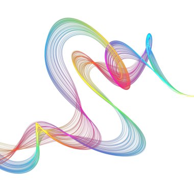 soyut bükülmüş dalgalar