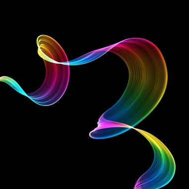 soyut bükülmüş dalgalar