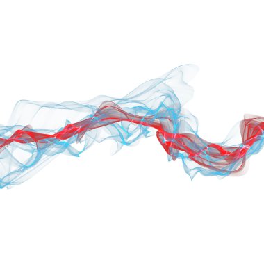 soyut bükülmüş dalgalar