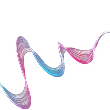 soyut bükülmüş dalgalar