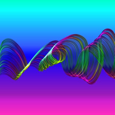 soyut bükülmüş dalgalar