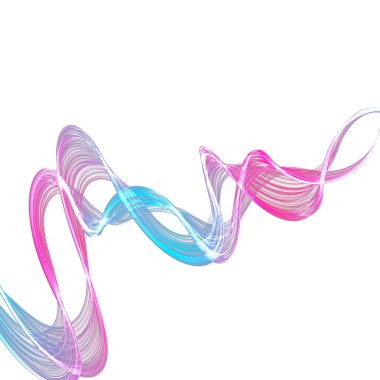 soyut bükülmüş dalgalar