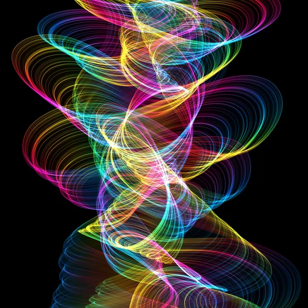 Abstract twisted waves — Stockfoto