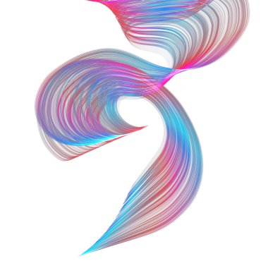 soyut bükülmüş dalgalar