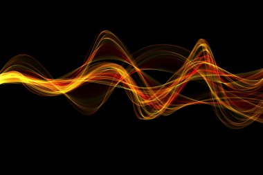 soyut bükülmüş dalgalar