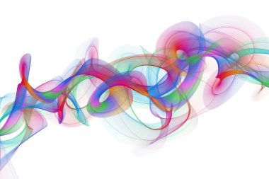 soyut bükülmüş dalgalar