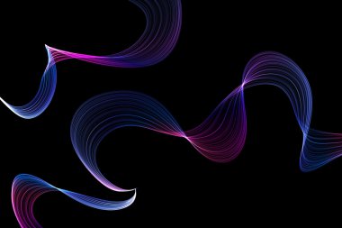 soyut bükülmüş dalgalar