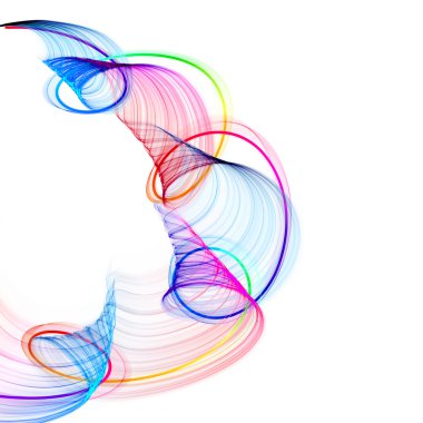 soyut bükülmüş dalgalar