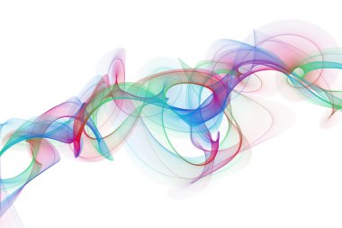 soyut bükülmüş dalgalar