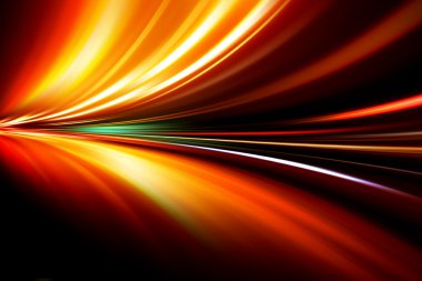 Gece yolunda hız hareketi