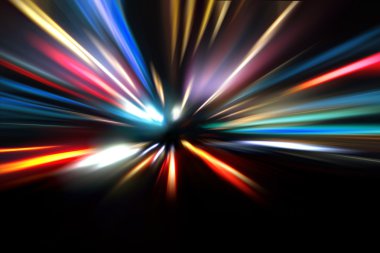 Gece yolunda hız hareketi