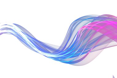 soyut bükülmüş dalgalar