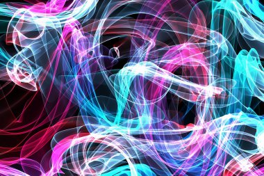 soyut bükülmüş dalgalar