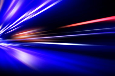 Gece yolunda hız hareketi