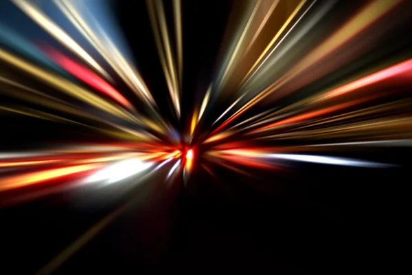 Скорость движения на ночной дороге — стоковое фото