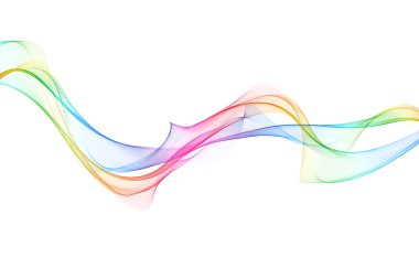 soyut bükülmüş dalgalar