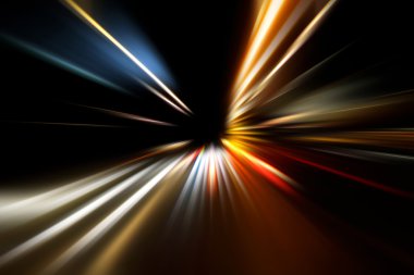 Gece yolunda hız hareketi