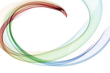 soyut bükülmüş dalgalar