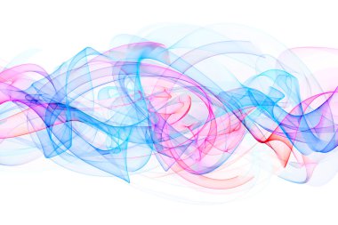 soyut bükülmüş dalgalar