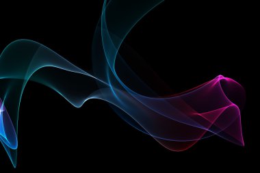 soyut bükülmüş dalgalar