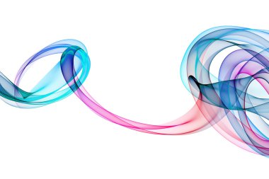 soyut bükülmüş dalgalar