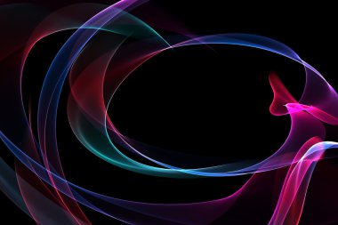 soyut bükülmüş dalgalar