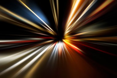 Gece yolunda hız hareketi