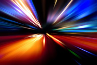 Gece yolunda hız hareketi