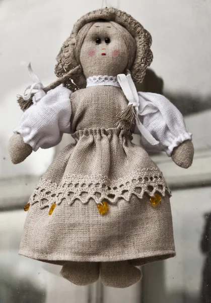 Beautiful hand-made doll — Stock Photo, Image