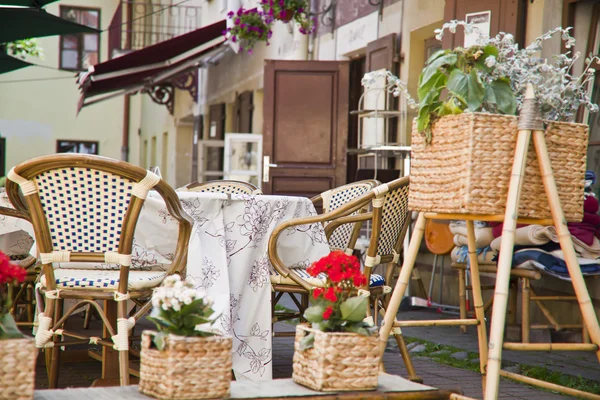 Café de rue dans la vieille ville — Photo