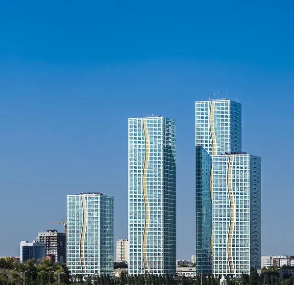 Group of modern skyscrapers — Stock Photo, Image