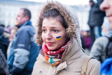 Maidan. Mass protests in Ukraine clipart